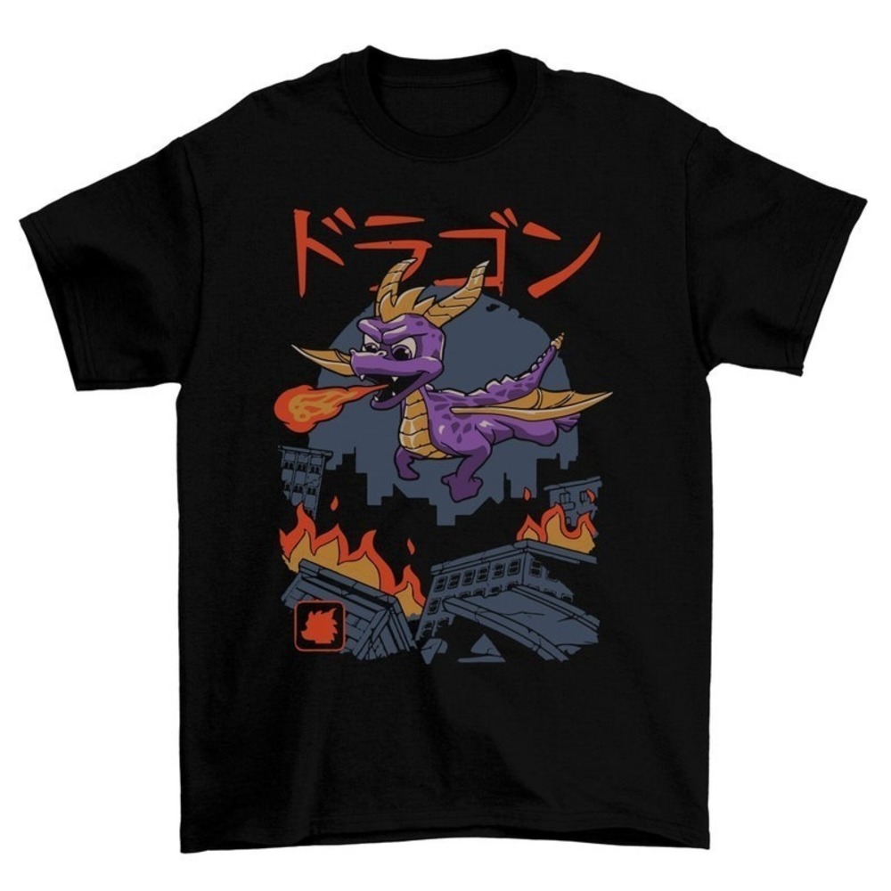 Purple Dragon Monster Mens T-Shirt